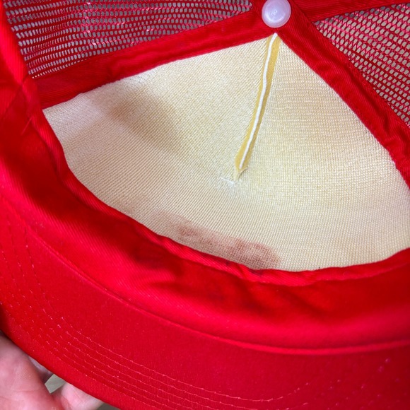 Vintage Main Auto Supply Hat Cap Snapback Red Trucker Toledo Ohio - Picture 8 of 11